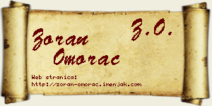 Zoran Omorac vizit kartica